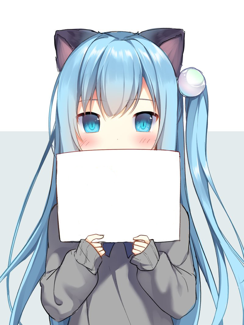 猫羽雫举牌